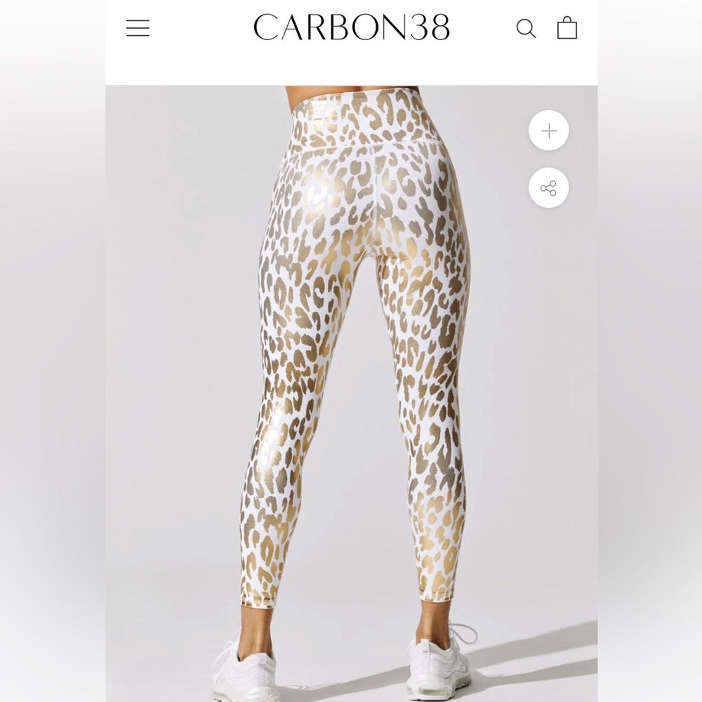 Metallic Leopard High Rise 7/8 Legging - Picture 3 of 8